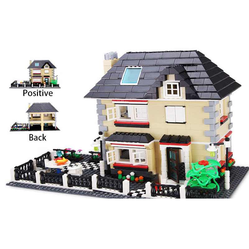 Bộ đồ chơi lắp ghép mô hình nhà ở nhiều màu sắc cho trẻ em