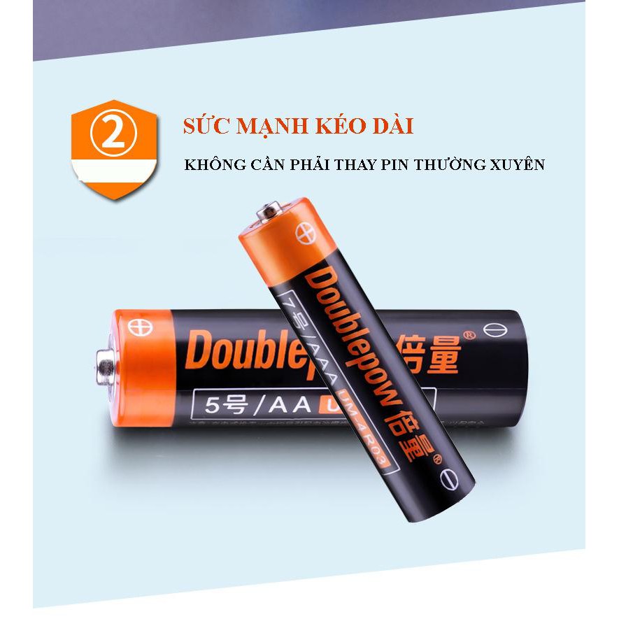 Combo Bộ Pin tiểu khô carbon DoublePow, pin 1,5V