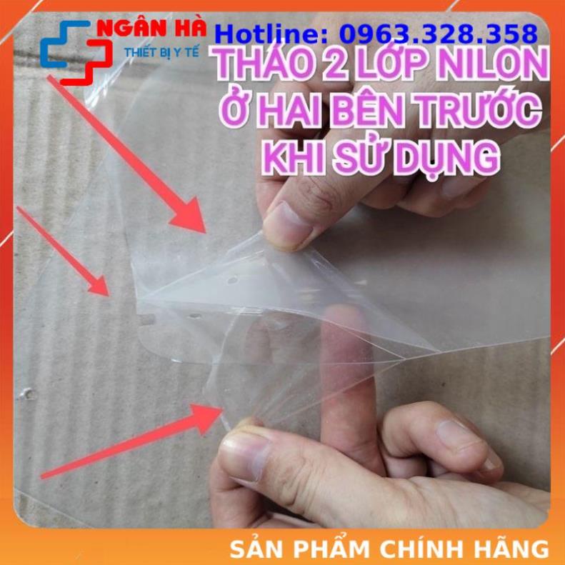 Kính chắn giọt bắn che hết mặt face shield chống giọt bắn tiện dụng