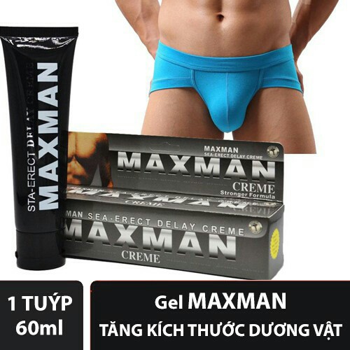 [Hàng USA] Gel Tăng Kích Thước Dương Vật MAXMAN - Chống xuất tinh sớm - Luôn Đưa Nàng Về Đích