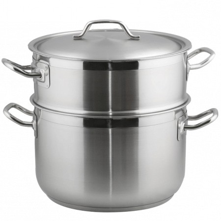 Nồi xửng hấp 32cm vung inox - Xửng hấp Inox cao cấp