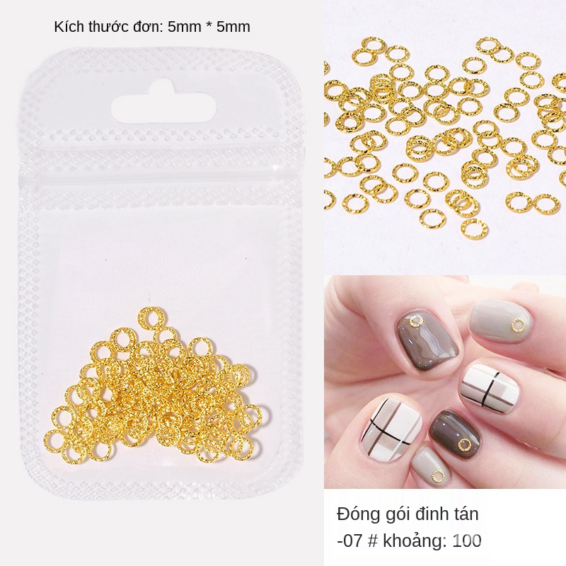 Hộp Phụ Kiện Kim Loại Đính Trang Trí Móng Tay Chuyên Dụng