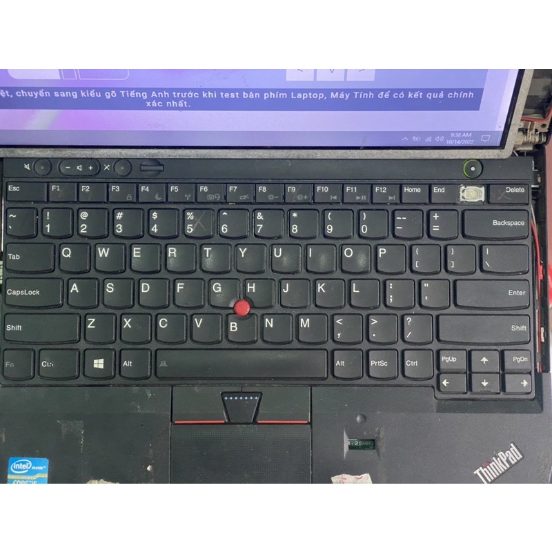 bàn phím lỗi laptop x230 t430 t530 như hình đã test chữ không thấy liệt không bảo hành phím zin