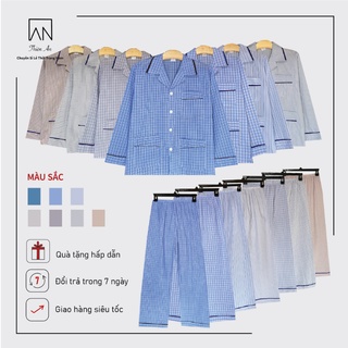 [FREESHIP] Đồ Bộ Nam Pijama Thích Hợp Với Nam Trung Niên Chất Liệu Vải Cotton Thoáng Mát Thiên An TA95PA