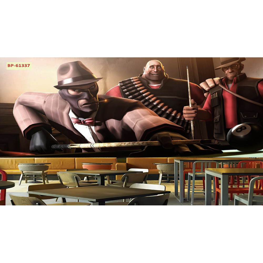 Tranh lụa 3d trang trí quán Bi-a Kích Thước 1,5m x 2m Bi-a 6