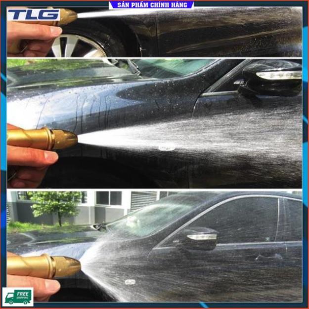 HCM- Bộ vòi phun xịt nước rửa xe , tưới cây giãn nở đầu đồng 206703