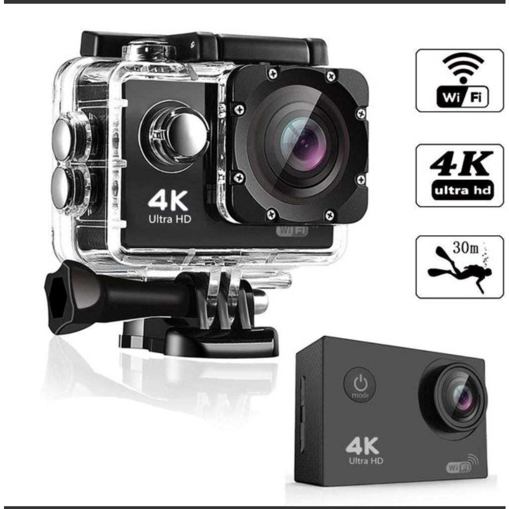 Camera hành trình 🍓chống nước🍓 4K Ultra HD DV, kết nối WIFI, Góc Quay Rộng 170 Độ, Hình Ảnh Sắc Nét, Bảo Hành 12 tháng.