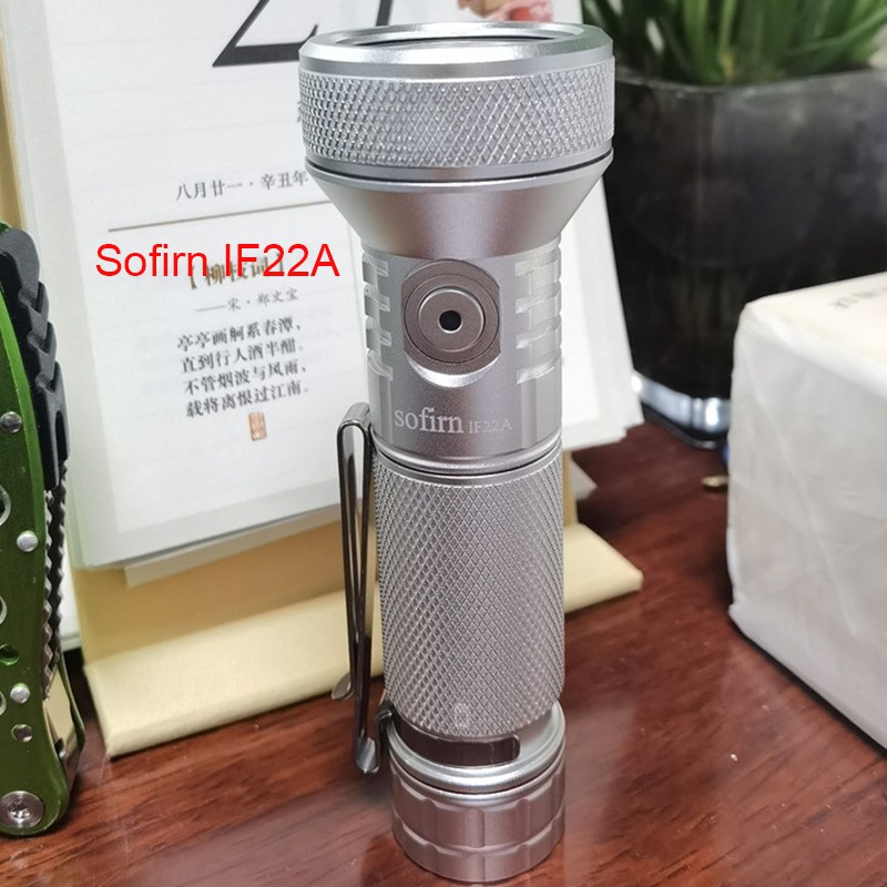 Đèn pin Sofirn Silver IF22A 21700 LED 2100lm EDC SFT40 siêu sáng có thể sạc lại USB-C