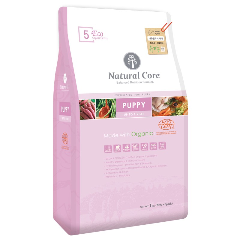 Thức ăn hạt cho chó con dưới 10 tháng tuổi NaturalCore Puppy