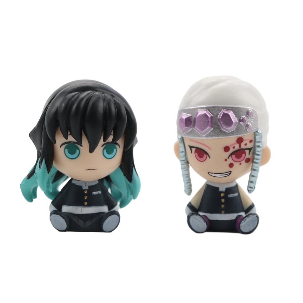 Mô hình tượng figure KIMETSU NO YAIBA THANH GƯƠM DIỆT QUỶ MẪU NGỒI anime chibi trưng bày trang trí đẹp