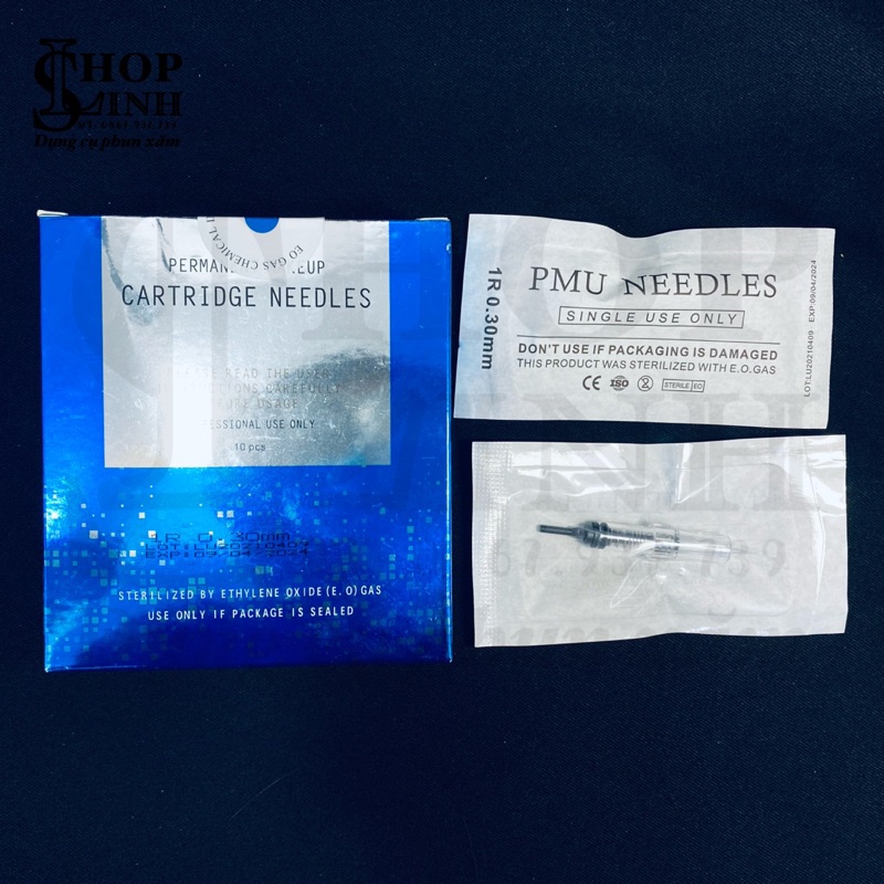 (Hộp 10 cái) size 0.25, 0.30 Kim máy Black pearl 3, kim sexy brow, máy kts kĩ thuật số, hộp xanh hộp trắng blackpearl