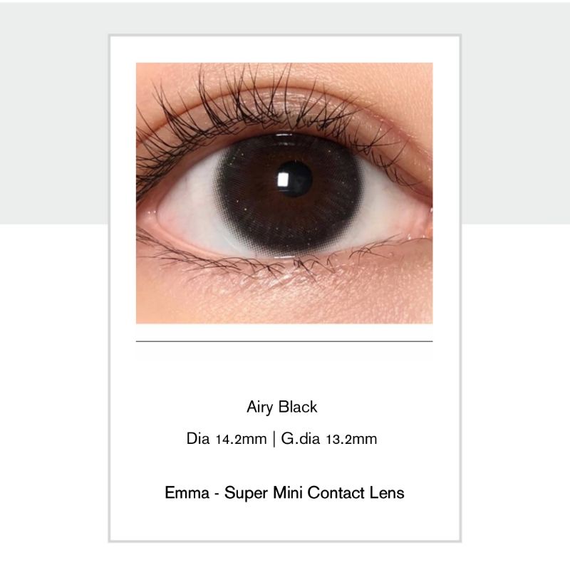 🌸 Kính giãn tròng 1 ngày Airy Black - Lens 1 ngày / Emma Super Mini Contact Lens 🌸