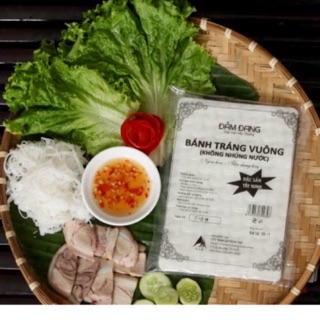 Bánh tráng vuông không nhúng nước Đảm Đang