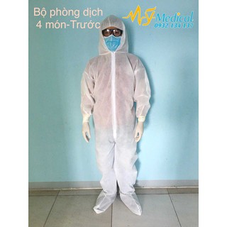 Bộ trang phục phòng dịch 4 món liền thân HTC