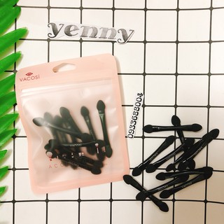 Cọ mắt mousse 02 đầu cán đen vacosi – cm13