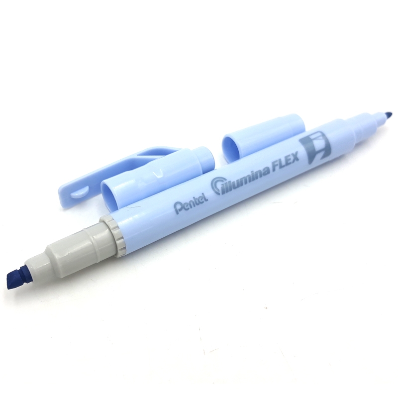 Bút Dạ Quang 2 Đầu Pastel Pentel-SLW11P-C - Pastel Blue - Xanh Blue