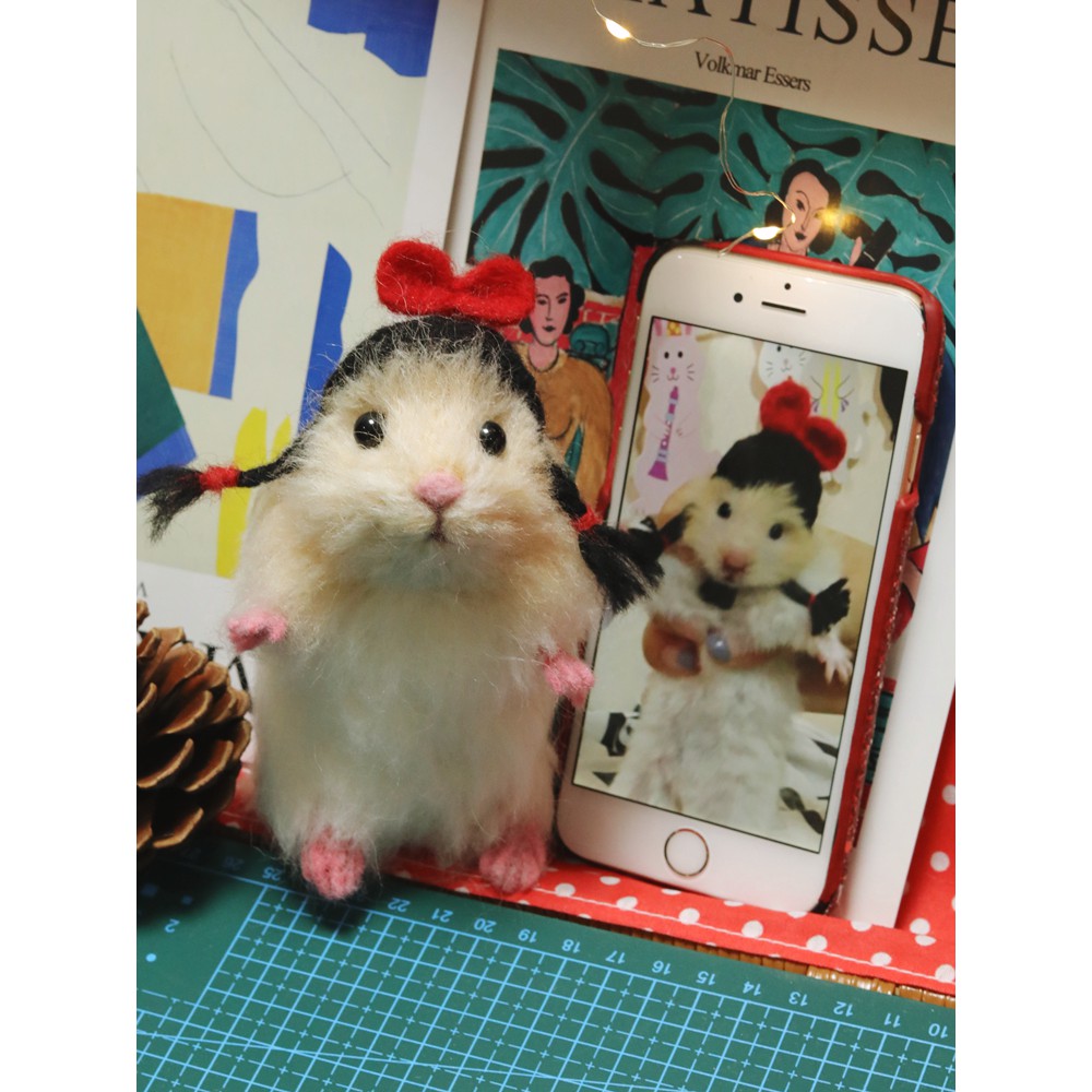 len mô phỏng búp bê hamster thú cưng, quà tặng năm con chuột