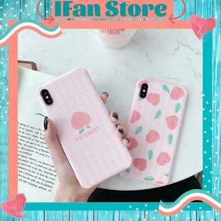 🌸VIDEO THẬT🌸 Ốp Lưng iPhone Vali Sọc Nổi Dẻo Hình Trái Đào iPhon 6/6s/6plus/6splus/7plus/8plus/x/xs/xs max/11/11 pro max