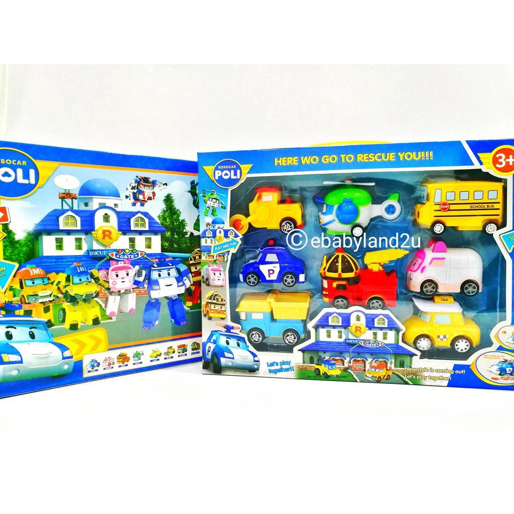 Bộ mô hình xe đồ chơi cho bé (8 trong 1)