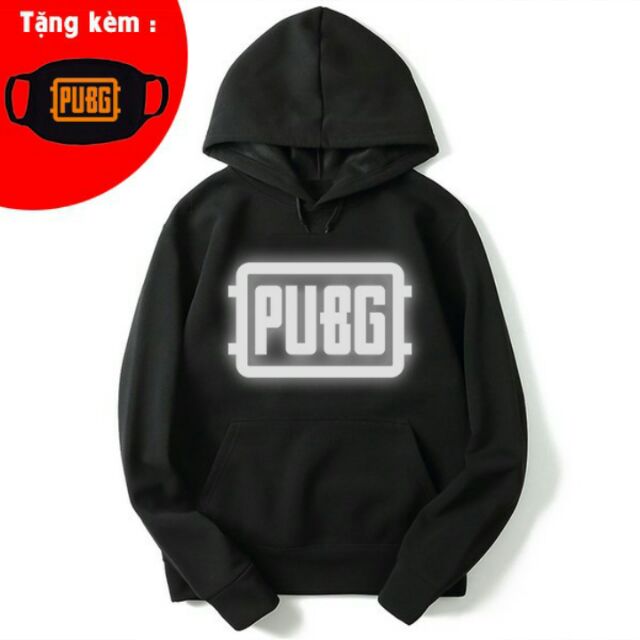 Áo hoodie PUBG phản quang, áo game thủ dáng unisex in theo yêu cầu