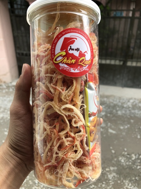 Mực xé sợi hấp nước dừa đóng hũ pet 300gr | BigBuy360 - bigbuy360.vn