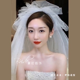 Lúp cài đầu cô dâu voan