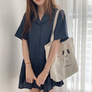 váy suông đuôi cá kẻ sọc VB70 1994closet