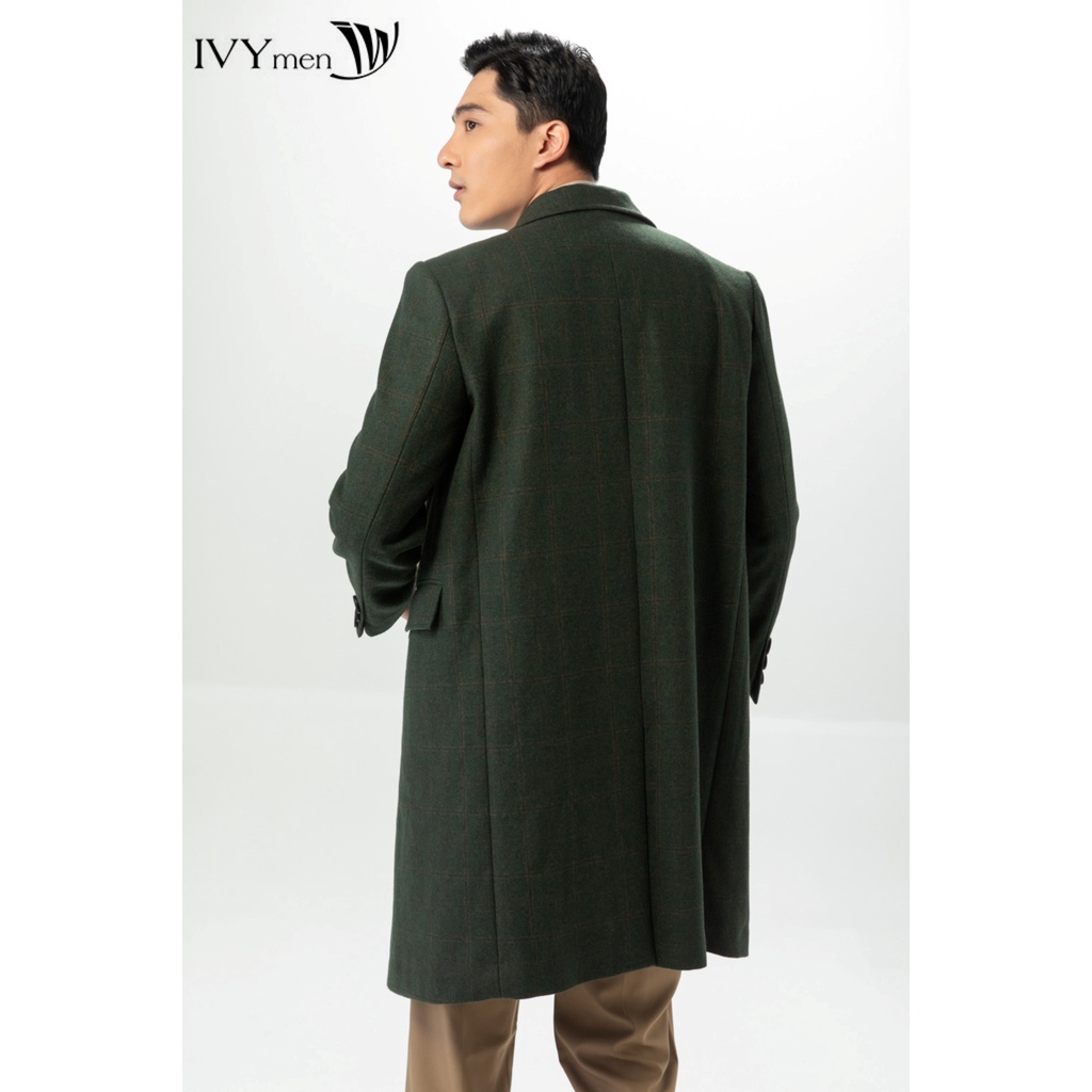 Áo khoác dạ nam dáng dài IVY moda MS 71E3309