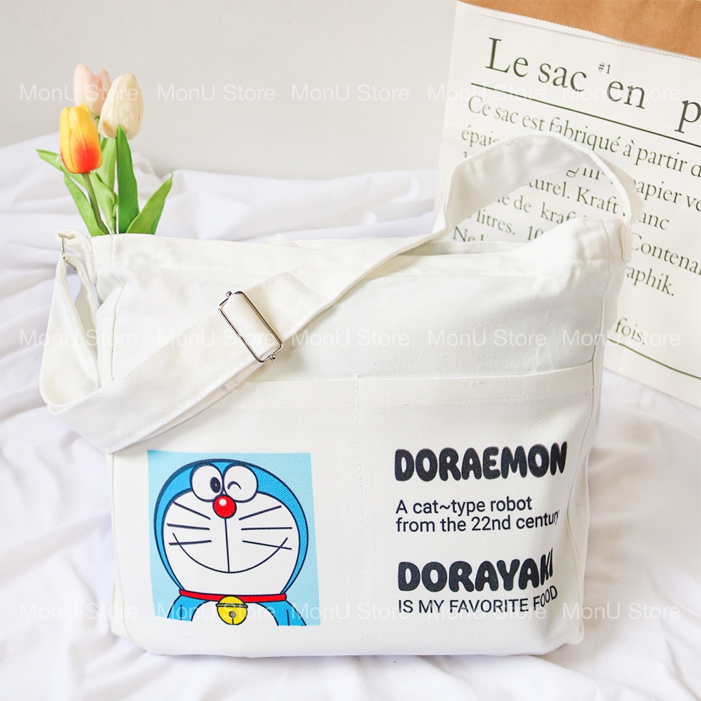 Túi tote DORAEMON DOREMON 2 túi con dễ thương cute MON0127 TooYoo