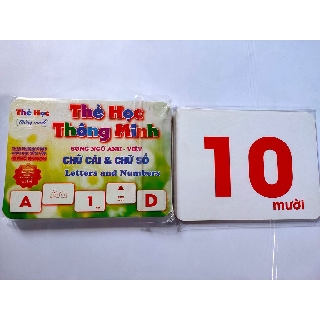(Size To) Thẻ Học Chữ Cái Và Số Loại To Nhất Cho Bé