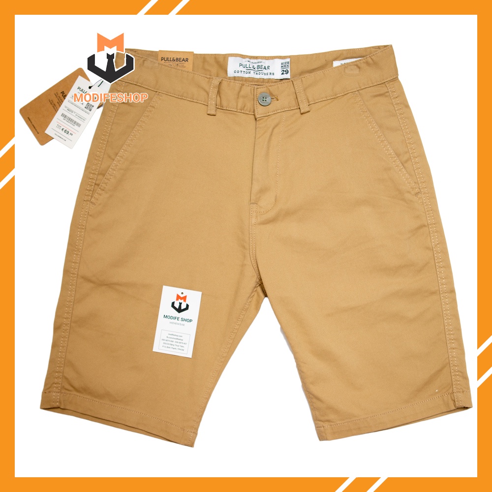 Quần Short chinos Kaki Nam Mềm Mịn, Thoáng mát form Slim fit - Modife Shop