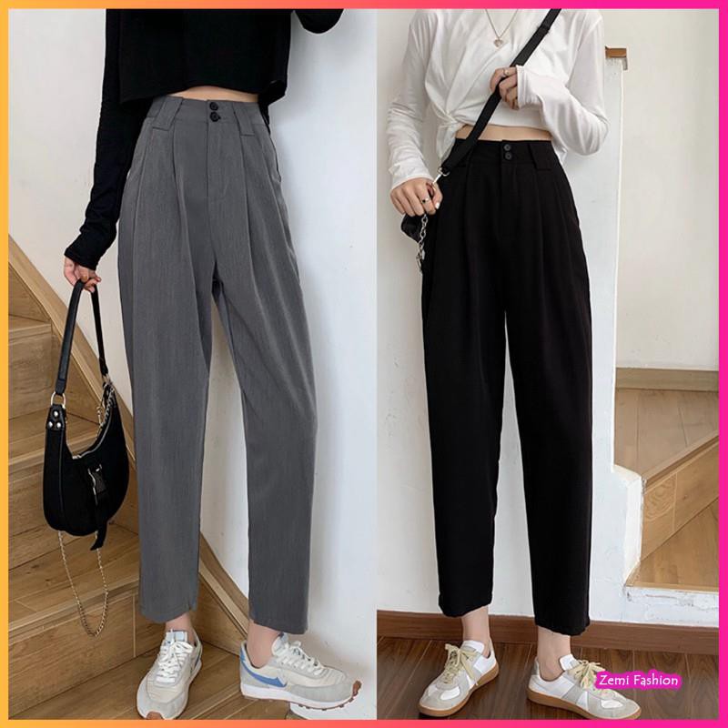 Quần Baggy Nữ ❤️ Quần Tây Nữ Ulzzang Trơn Ống Rộng | BigBuy360 - bigbuy360.vn