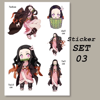 [N-diy] Sticker Demon slayer (Tanjiro, Nezuko)
