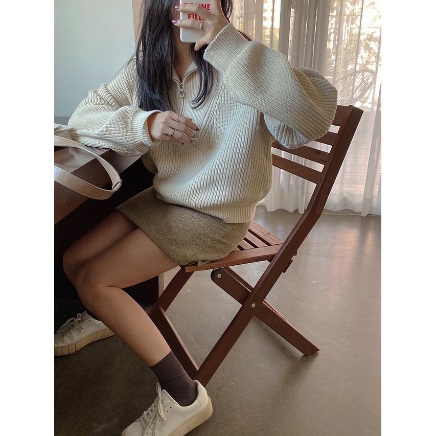 Áo khoác len Supa Renee style Hàn Quốc
