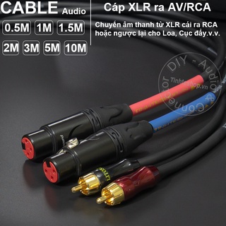 Dây canon ra av diy 0.5m đến 5m - dây chuyển từ đẩy công suất ra sub