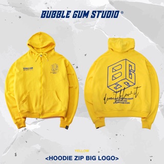 BIG LOGO ZIP HOODIE BY BUBBLE GUM STUDIO