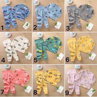 Bộ cạp cao cotton nỉ cho bé