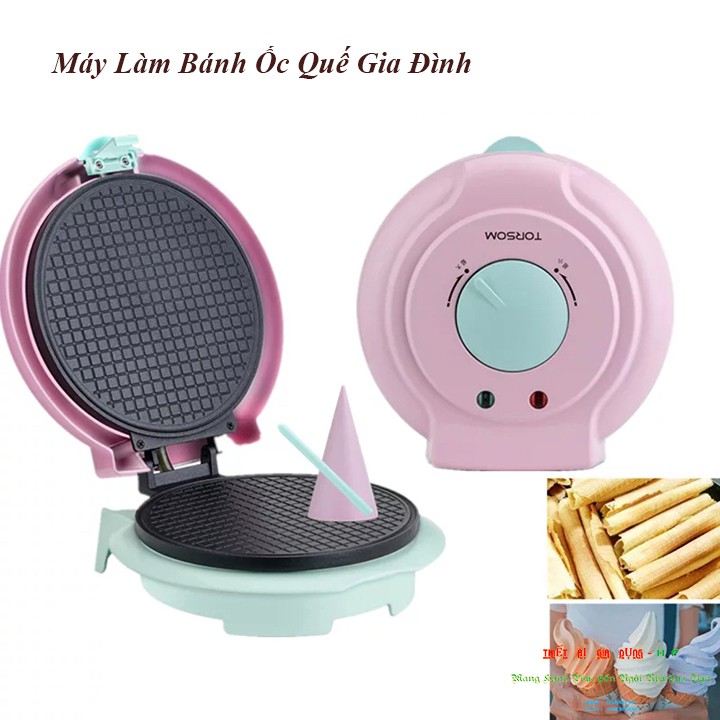 ( NEW ) Máy Làm Bánh Ốc Quế, Làm Vỏ Ốc Quế