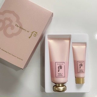 Set sữa rửa mặt Whoo hồng nội địa 180ml + 40ml