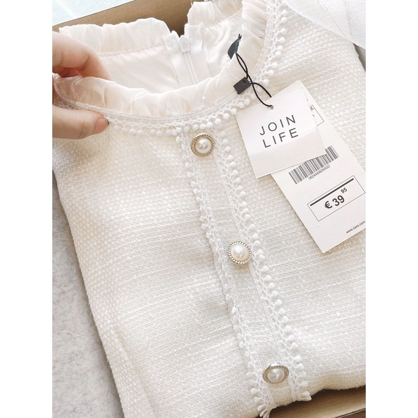 Váy dạ WEET 2 lớp phối cúc ngọc | BigBuy360 - bigbuy360.vn