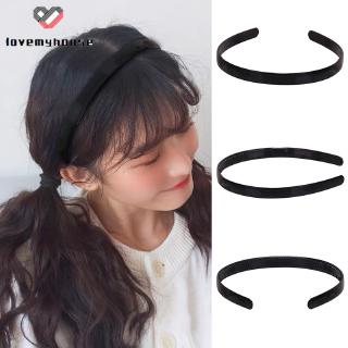 (Hàng Mới Về) Băng Đô Nhựa Màu Đen Thiết Kế Đơn Giản Dành Cho Nữ