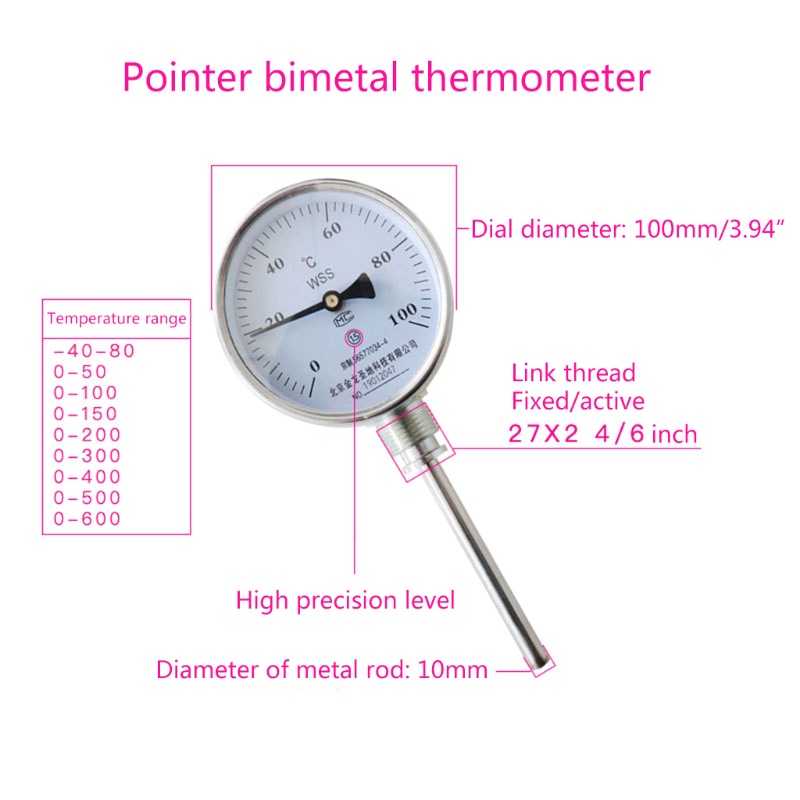 Đồng Hồ Đo Áp Suất 3.94 &quot;1 / 4&quot; NPT Bằng Inox Chuyên Dụng Cho Vỏ 0-10psi / kpa
