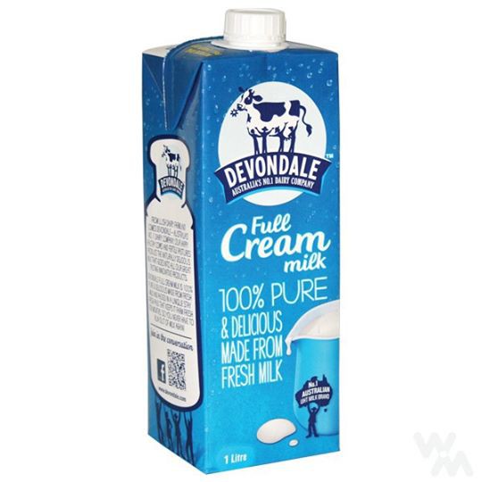 Sữa tươi nguyên kem Devondale 1L (Úc) [Mới]