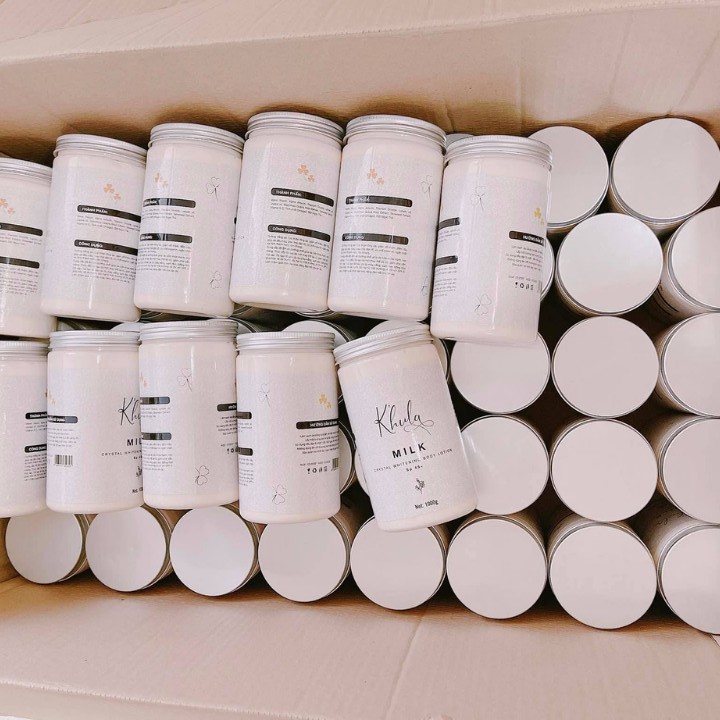 [SỈ 5 HỘP 1KG] Kem dưỡng thể trắng da Body Milk, dưỡng trắng da body toàn thân, dưỡng ẩm body, ko bết rít