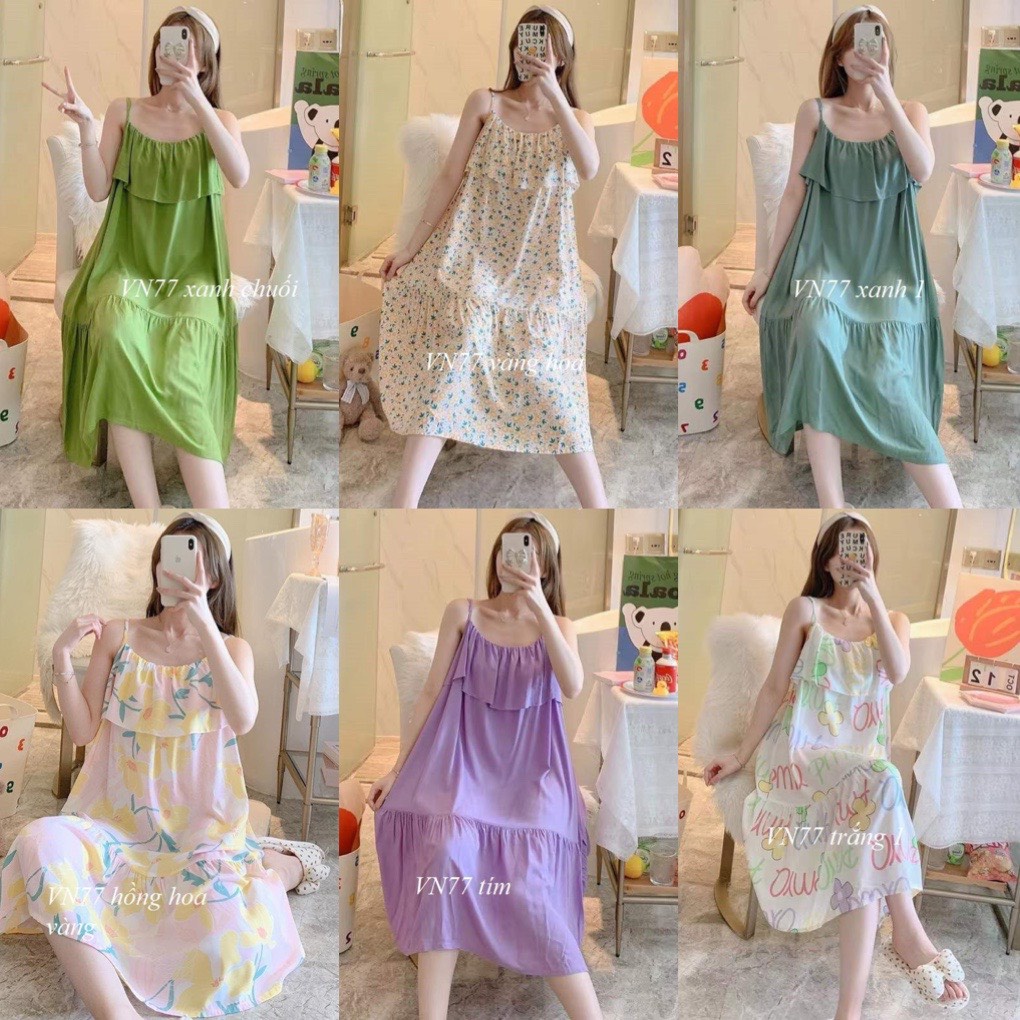 VÁY LANH SĂN Hàng Giao Luôn MẶC NHÀ ĐẦM MẶC NHÀ VN77