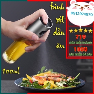 Bình xịt dầu ăn thủy tinh cao cấp dạng phun sương loại 100ml