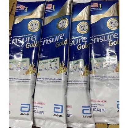 Sữa gói  Ensure gold hương hạnh nhân gói 60,6g (combo 10 gói)