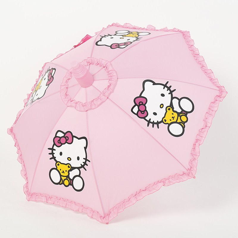 Hàng Có Sẵn|Mùa Mưa|Dù Che Nắng Tự Động Hình Hello kitty Dễ Thương Cho Bé Gái