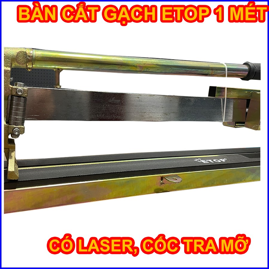 Bàn cắt gạch men, bàn cắt gạch, 1 mét, có laze, trục đặc, Bảo tín official store