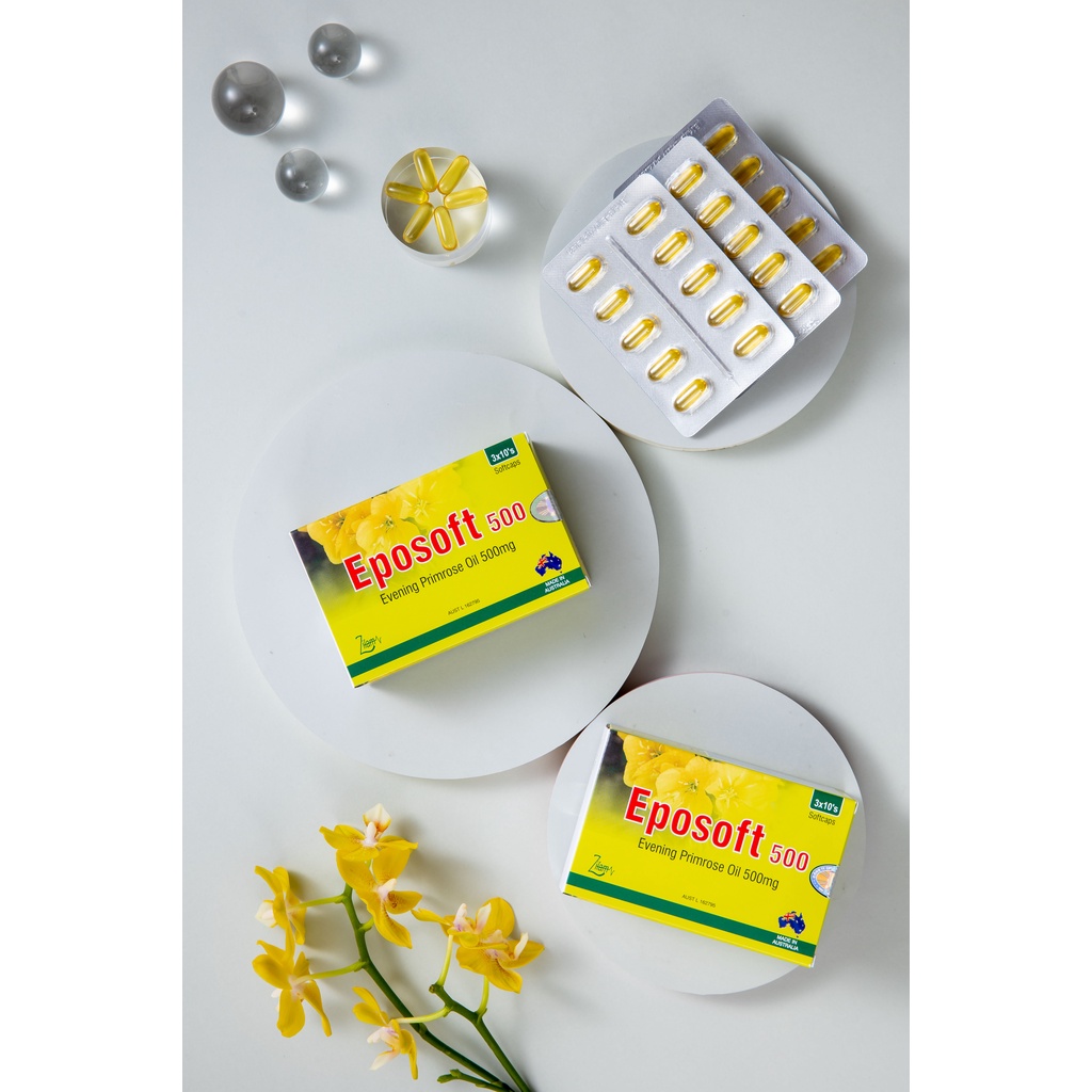 Viên uống Eposoft giúp cân bằng nội tiết tố, làm đẹp da hộp 30 viên - NN049